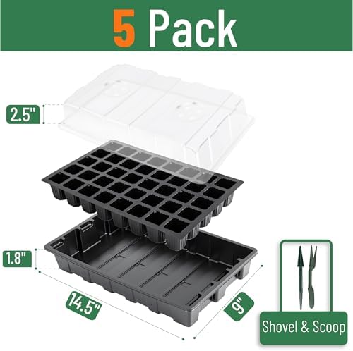 Mr. Pen- Seed Starter Tray Kits, 5 Set, Total 200 Cells