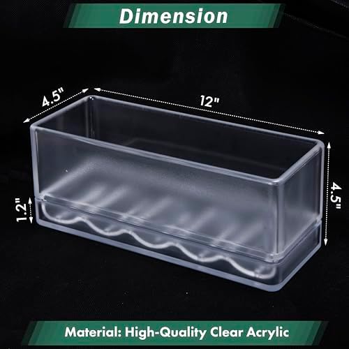 D'vine Dev Rectangular Planter, 12 x 4.5 in, Clear, Set of 1, 76-X-D-1