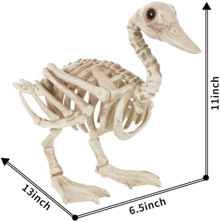 Seasons 11" Skeleton Duck Halloween Decoration