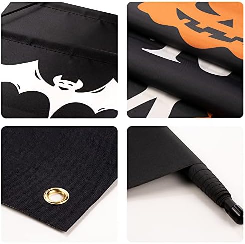 Halloween Porch Banners Pumpkin Trick or Treat Front Door Decorations
