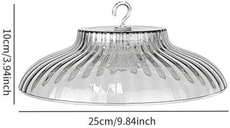 Bird Feeder Protective Cover Baffle Rainproof Weatherproof Guard Rain Protective Dome for Yard Porch Outdoor, Transparent