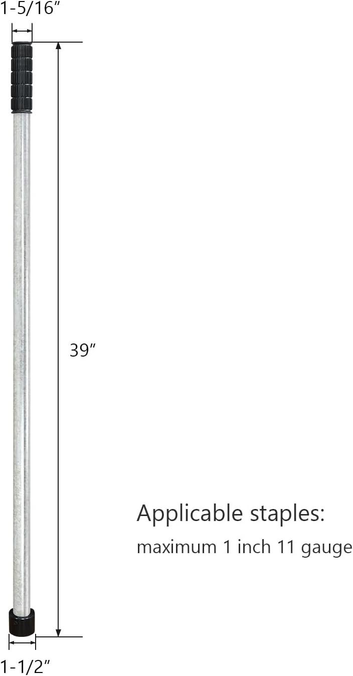 HUAALIUCHE Landscape Staples Driver, 39’’ Sod Staple Driver, Garden Stakes Installer for Landscape Fabric, Erosion