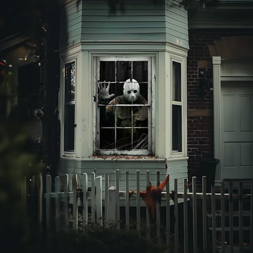 Halloween Horror Window and Door Cover, Scary Decoration for Home Party