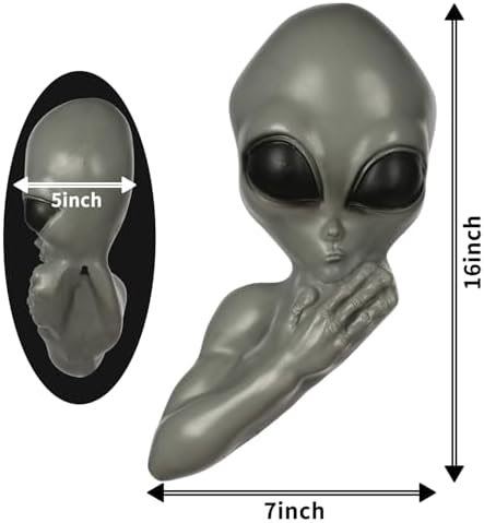 Seasons 14" Halloween Alien Tree Peeker for Outdoor Yard Garden Decoration