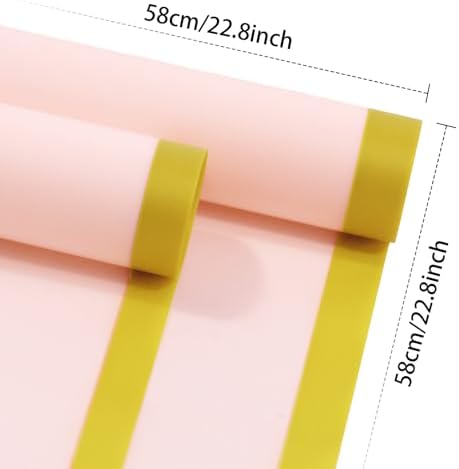 DEWJDFSC 20 Sheets Flower Bouquet Wrapping Paper Floral Korean Pink-2