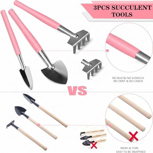 13 Pcs Succulent Care Tools, Mini Garden Transplanting Tool Set