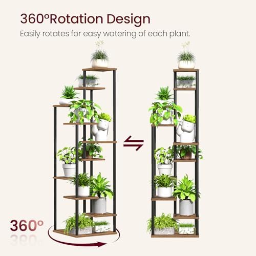 Yzosvki 10 Tier Plant Stand Indoor Tiered Corner Plant Shelf