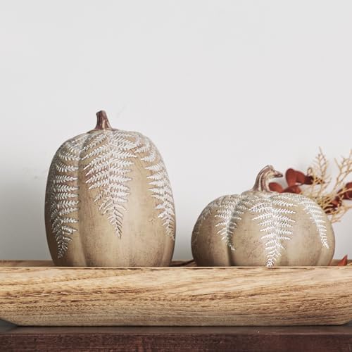 DN DECONATION Fall Pumpkin Decorations for Home, Faux Pumpkins Fall Decor