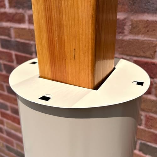 Erva Post Mounted Squirrel Baffle, Tan, 8" Dia.