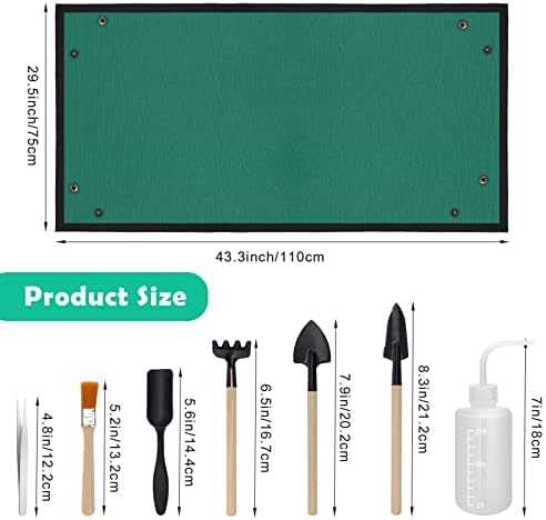 Plant Repotting Mat 43.3" x 29.5", Garden Potting Mat for Indoor