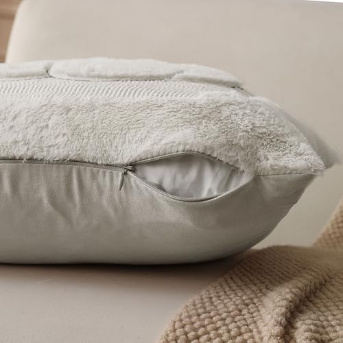 Allorry Fall Pillow Covers 26x26 2 Pack Cream White Pumpkin Home Decor 010E