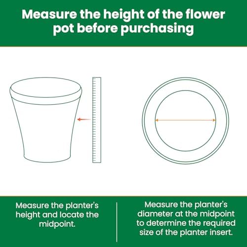 2-Pack Round Planter Insert - Plant Pot Insert, 10 inch