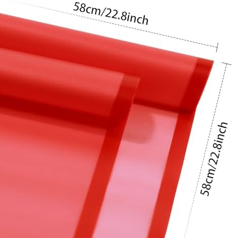 DEWJDFSC 20 Sheets Flower Bouquet Wrapping Paper Floral Korean Red