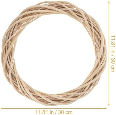 Grapevine Wreath Vine Branch for Decor, 11.41 Inch, Beige