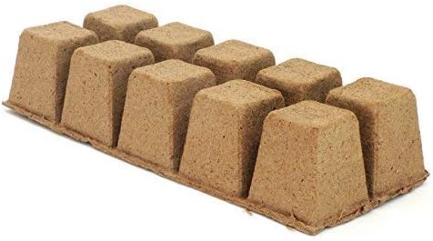 Daniel's Plants 2" Naked Pots Seedling Trays | Natural Plantable Seed Starter Trays | OMRI-Listed Biodegradable | Earth