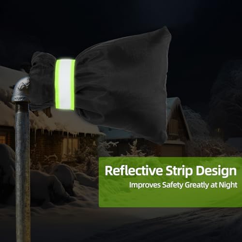 Insoma Pro Outdoor Faucet Cover for Winter, Thicken 7.1" W x 8.7" H Hose Bib Insulation Cover for Freeze Protection, Outside Water Spigot Covers for Winter Waterproof Reusable, 3 Pack
