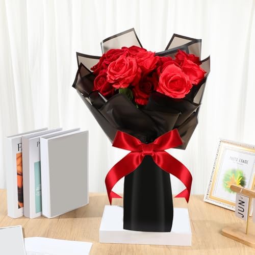 Ctosree 240Sheets Flower Wrapping Paper,Waterproof Korean Bouquet Wrap 23in