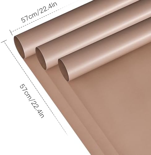 RUSPEPA 20 Sheets Flower Wrapping Paper, Waterproof Floral Bouquet Wrapping Paper, Florist Supplies Packaging for Birthday, Party, Wedding and DIY Crafts - Brown