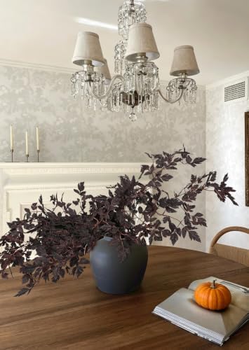 31" Faux Fall Foliage Stems for Vase Artificial Cimicifuga Stems 5Pcs