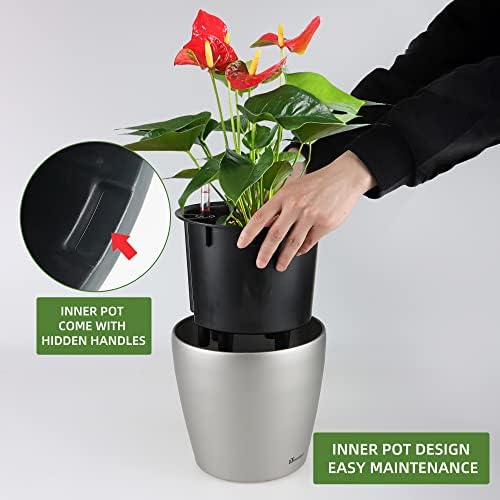 Dexceder 9x8 Self Watering Planter (Smoky Gray Matte)