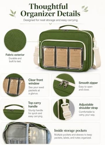 Seed Storage Organizer Bag