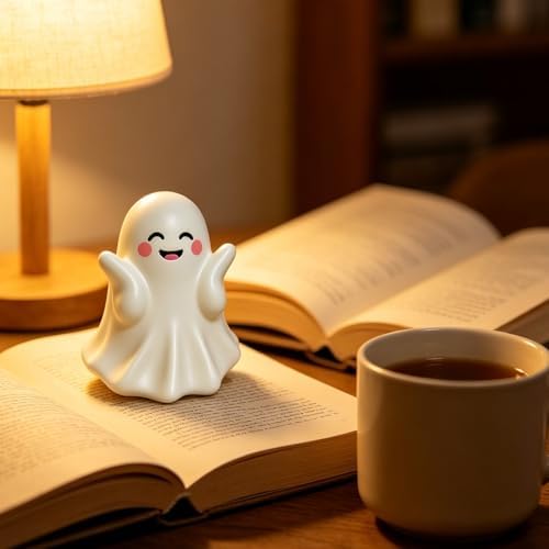 Halloween Ghost Figurine Cute Ghost Resin Statues 1Pcs
