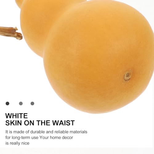 NUOBESTY 2 pcs Natural Adornment Gourd Decor Desktop Ornament for Living Room Office Bedroom Home Tabletop Display 5.90 X 3.14 X 3.14 in