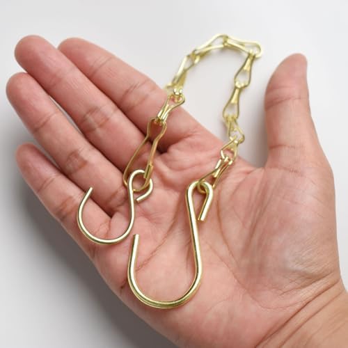 Chain for Hanging Plants,11 Inch Gold Hanging Chain(Gold, 11 Inch-6PCS)