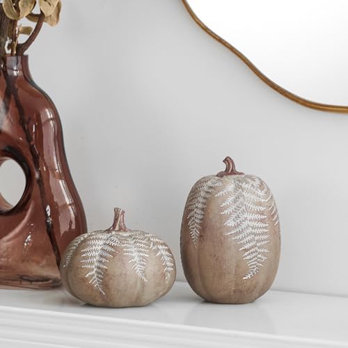 DN DECONATION Fall Pumpkin Decorations for Home, Faux Pumpkins Fall Decor