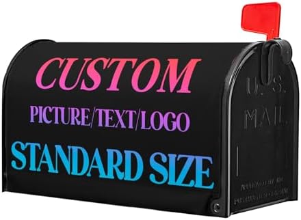 Kawani Personalized Custom Mailbox Covers Magnetic Standard Size 18x21 Inch Add Photo Picture Name Logo Text Uniqu Mailbox Wraps Customized Seasonal Post Letter Box Cover for Home Gadern Decor