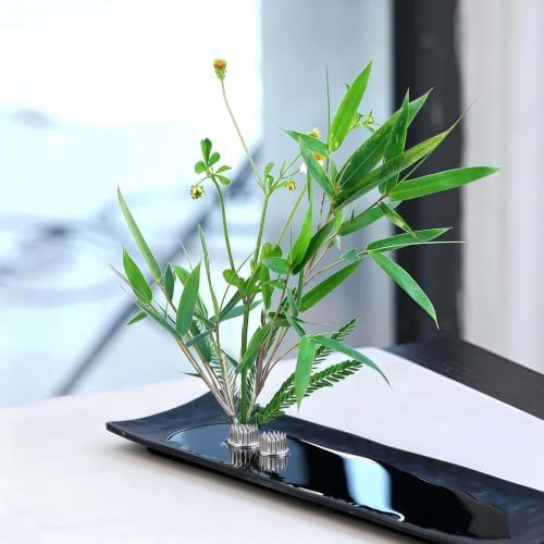 Japanese Flower Frog Mini Kenzan Floral Frog 23mm/0.9inch Diameter Ikebana Flower Arranger Holder Stainless Steel Pin for Small Vase (6Pcs)