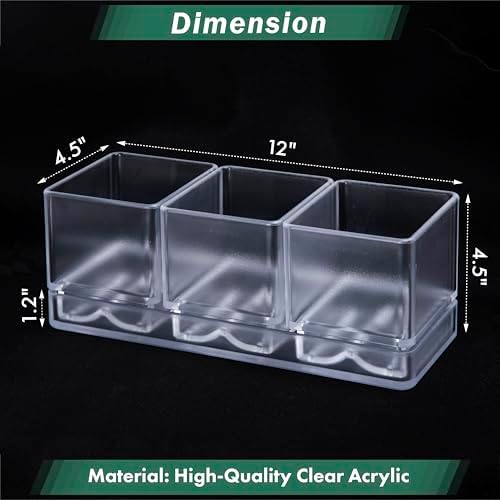 D'vine Dev Acrylic Herb Garden Planter Set, Clear, 76-V-D-1