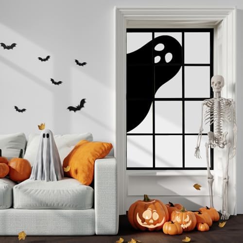 Mindsoft 3 Pcs Halloween Boo Silhouette Window Decor