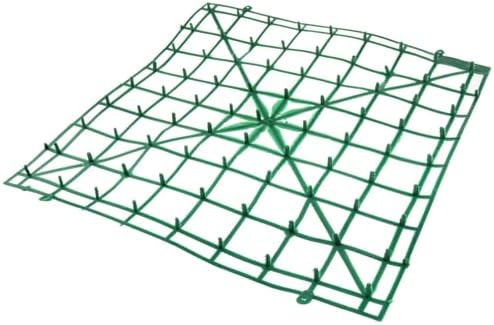 8 PCS Green Plastic Flower Arranging Grid, 9.84×9.84 Inch