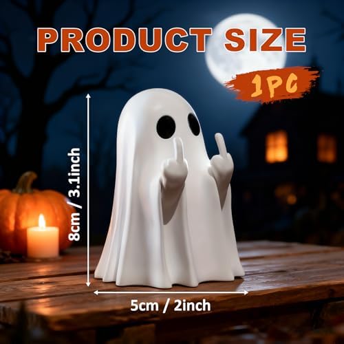 Halloween Ghost Figurine White Decorative Cute Finger Ghost Ornaments