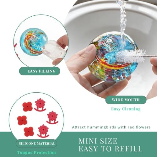 Window Hummingbird Feeder with Suction Cup Humming Bird Feeder for Outdoor