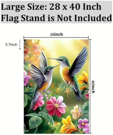 Spring Summer Large House Flags for Outside 28 x 40 Double Sided