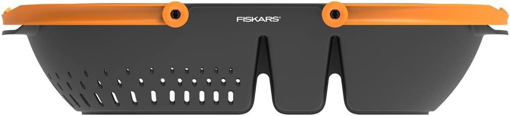 Fiskars Harvest Basket, For collecting and cleaning harvest and harvesting tools, Plastic, Black/Orange, Plus, 1062831
