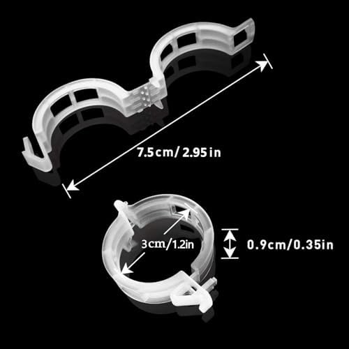 200 Pcs Plastic Trellis Plant Support Clips for Support, Grape and Tomato Vine, Vegetables Plants, Garden Clips to Grow Upright Makes Plants Healthier (Pack of 3)