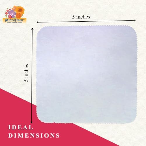 Microfleur Regular White Liners Microwave Flower Press 5" (13 cm) - 20 PC