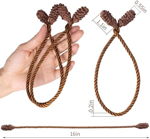 16pcs Brown Christmas Garland Twist Ties