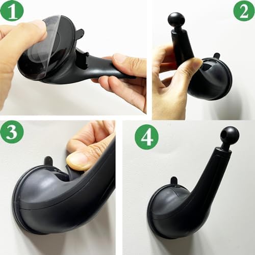 2 Pack Window Mount Hook, Window Bird Feeder Hanger Hook, Hummingbird Feeder Hanger, Strong self-Adhesive Suction Cups Bird Feeder Bracket for Bird Feeders, Wind Chimes & Plants