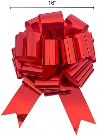 Big Car Bow, 16 Inch Huge Red Bow for Car Bike Gift Birthday House Decor