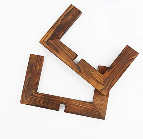 Gendral Forwepup 3 Pack wood Plant stand, Mid Century Modern Planter Stand Rattan Flower Pot Stand, Low Short Plant Stands Indoor - Boho Rustic Wooden Stool for Plant Pot Holder, Fit 5-15 Inch Pot