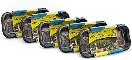 Ferry Morse Jiffy Seed Starting Windowsill Greenhouse with 10 Biodegradable 42mm Peat Pellets (5 Pack)