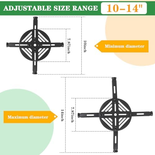 Adjustable Heavy Duty Metal Plant Risers , Fit Round Square Tapered Pots