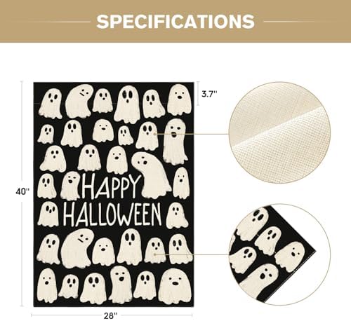 AVOIN colorlife Ghosts Halloween for Outside House Flag 28x40 Inch
