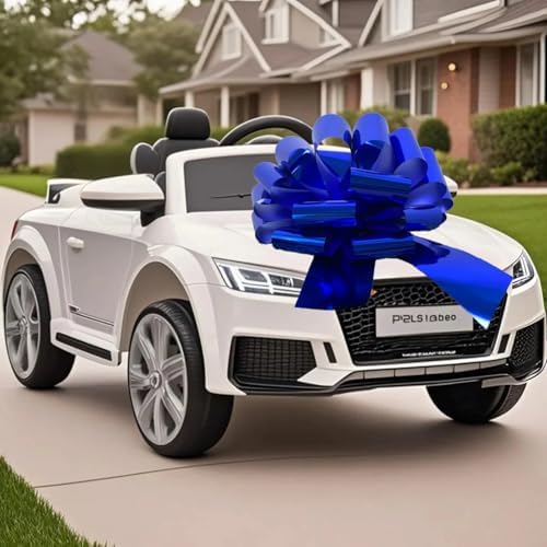 Big Gift Bow, Large Present Bow, 12 inch Big Blue Gift Bow for Bike, Car, Christmas, Birthday, Party, Anniversary.
