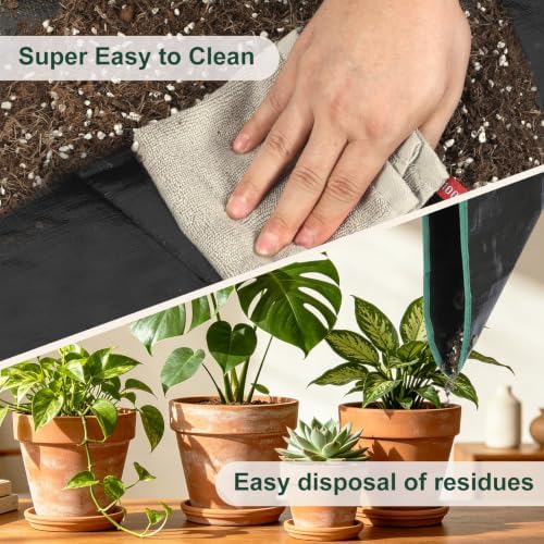 Waterproof Repotting Mat Super Thick for Potting Soil & Mix 39.5"x29.5"