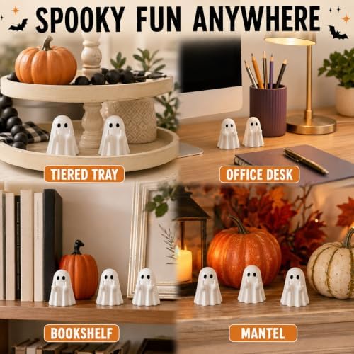 Mini Ghost Flipping Middle Finger Figurines (20 pcs)
